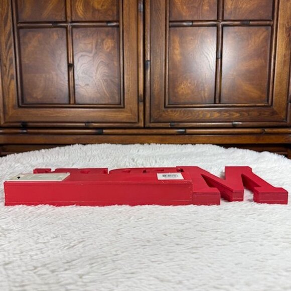 Gerson International MERRY CHRISTMAS Wood LED Light Tabletop Holiday Decor Sign - Picture 13 of 14